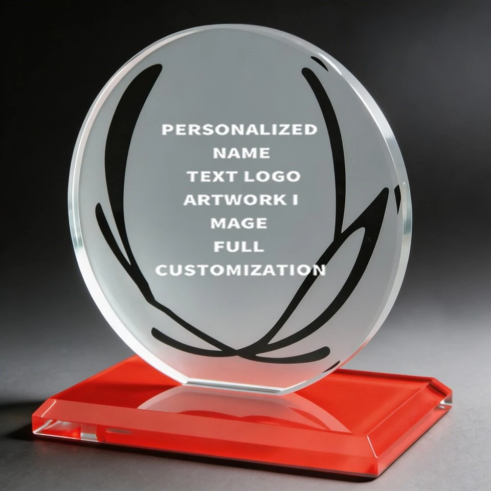Photo Customizable Color Printed Crystal Trophy factory
